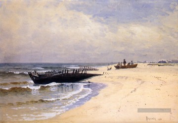 Marée basse Plage Alfred Thompson Bricher Peinture à l'huile
